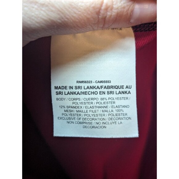 NIKE PRO COMBAT HYPERWARM LONG SLEEVE SHIRT RED BLACK FITTED MENS Size SMALL - Picture 6 of 13